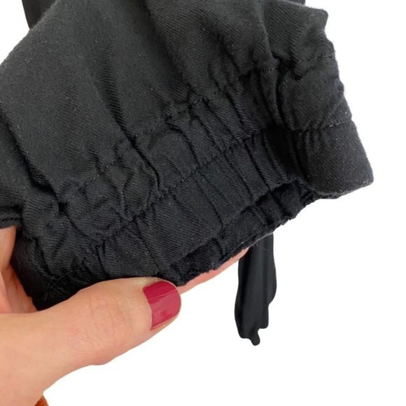 Aritzia Sunday's Best Tabata Sleeveless Jumpsuit Medium Black Strapless Romper - Picture 7 of 13